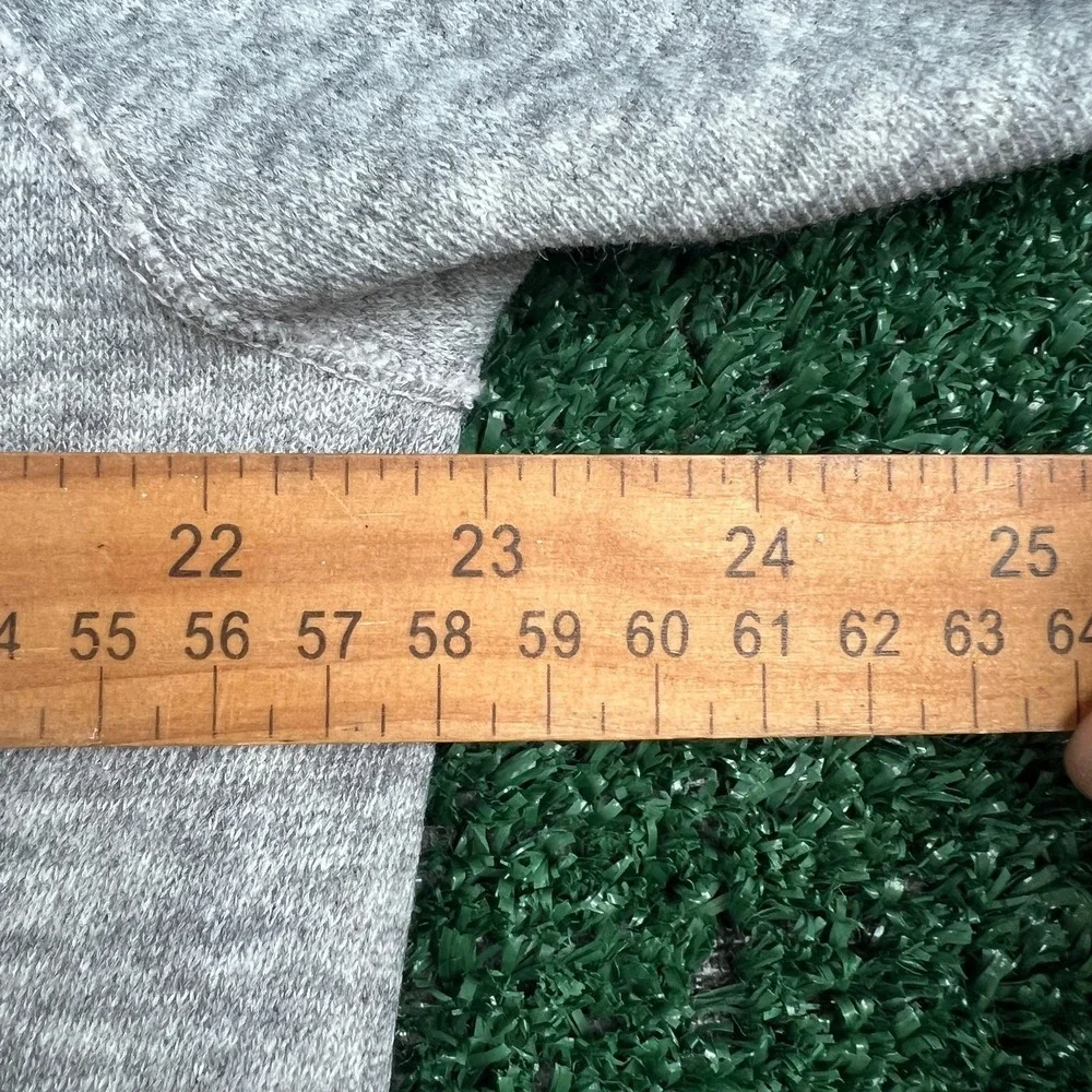 VTG‎ Tultex Raglan Ringer Crewneck Short Sleeve Sweatshirt Mens Large Gray 70s